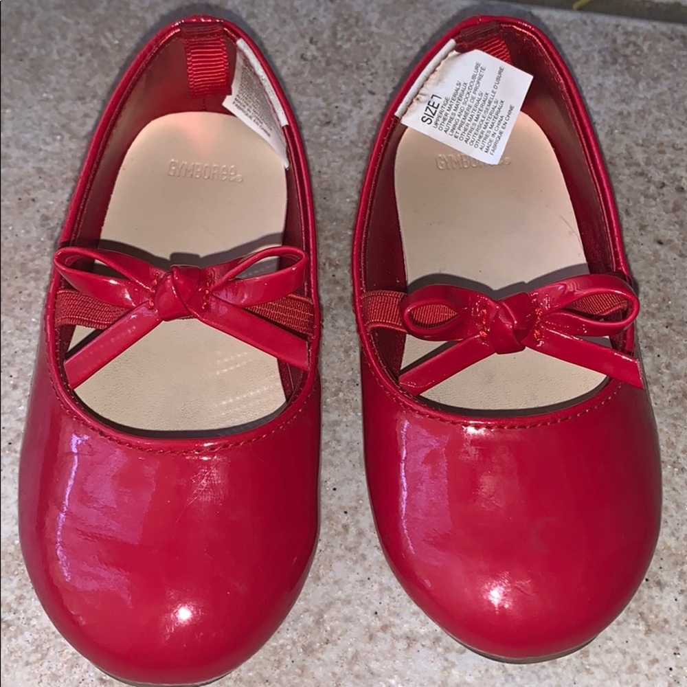 Gymboree red toddler slippers